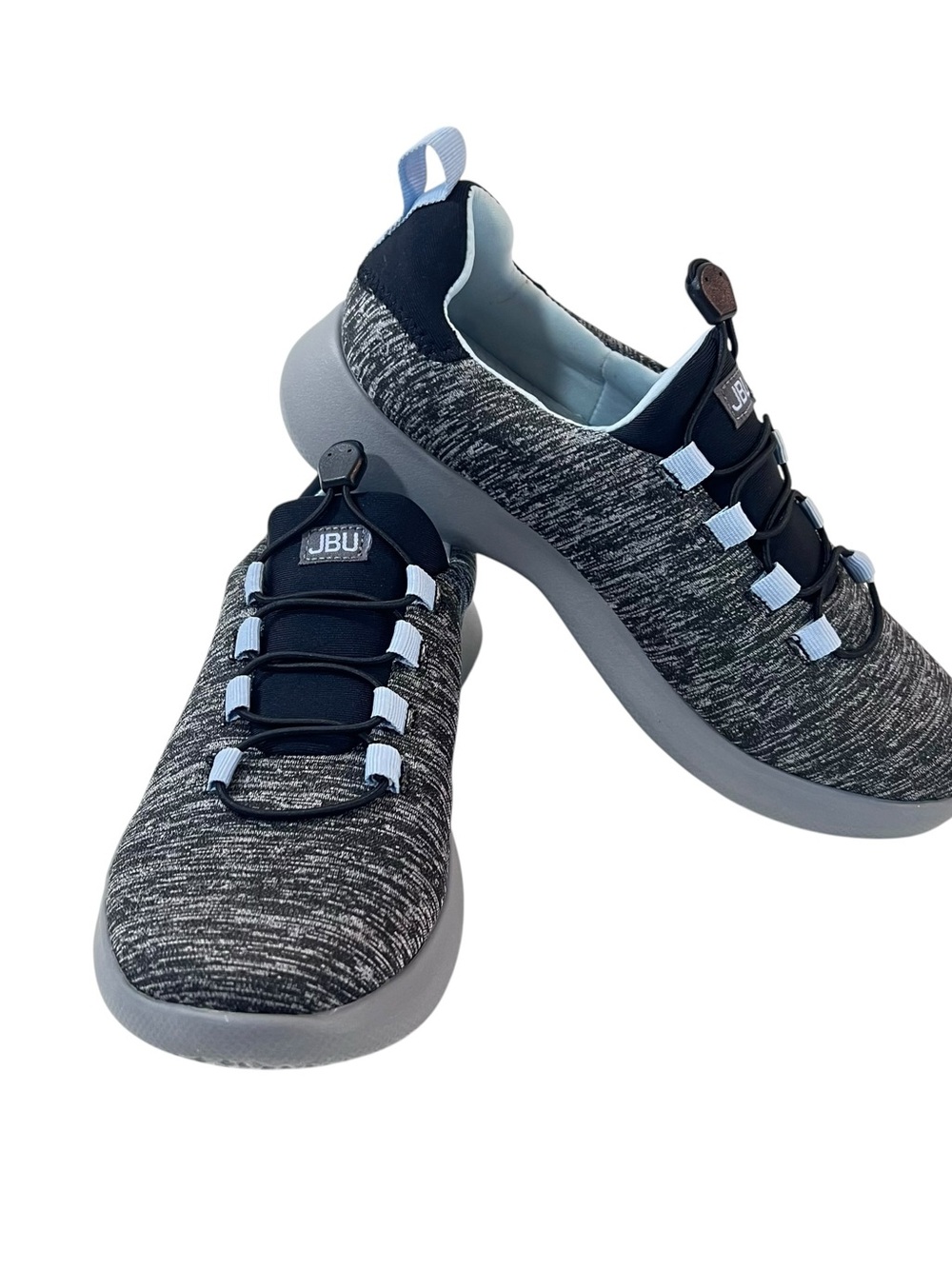 JBU Dart Slip On Sneakers Tennis Shoes Womens Size 6 New Gray Stone Blue
